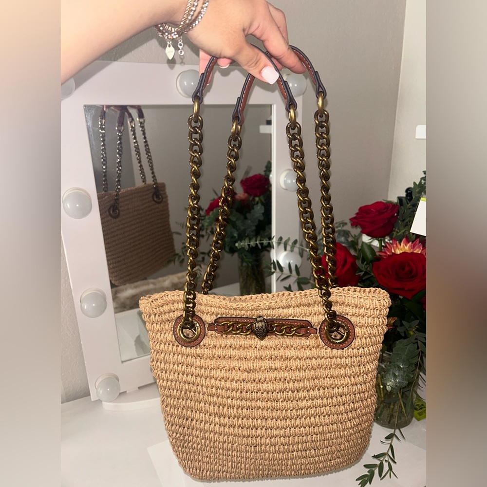 Kurt geiger small raffia bag